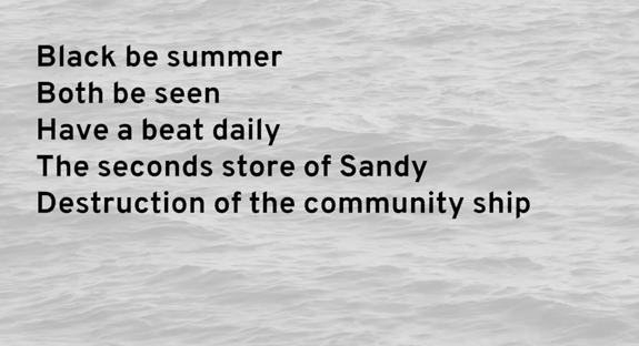 Maritime Messaging: Red Hook