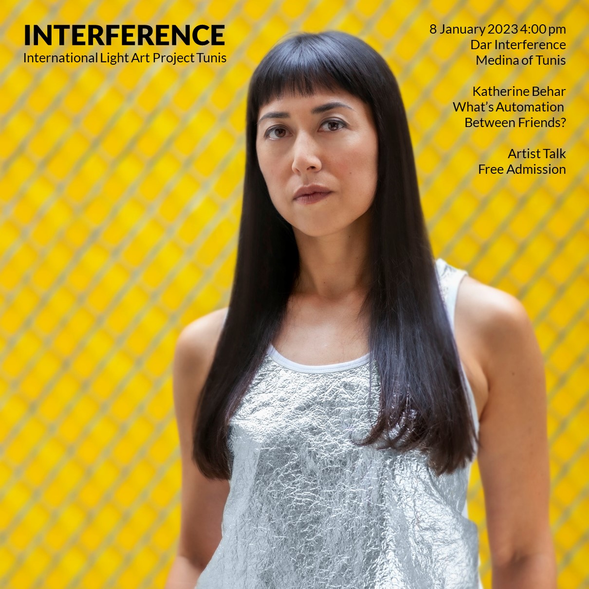 Interference Light Art Behar Lecture Flyer
